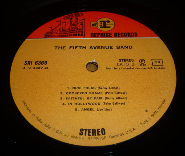 The Fifth Avenue Band - The Fifth Avenue Band (LP, Album)