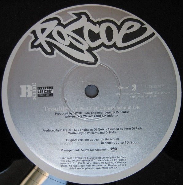 Roscoe - Smooth Sailin' (12", Promo)