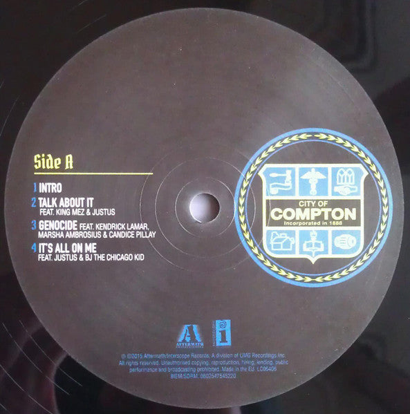 Dr. Dre - Compton (A Soundtrack By Dr. Dre) (2xLP, Album)