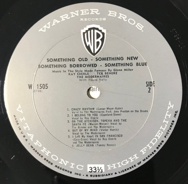 Tex Beneke, Ray Eberle, The Modernaires With Paula Kelly : Something Old - Something New - Something Borrowed - Something Blue; Music In The Style Made Famous By Glenn Miller (LP, Album, Mono)