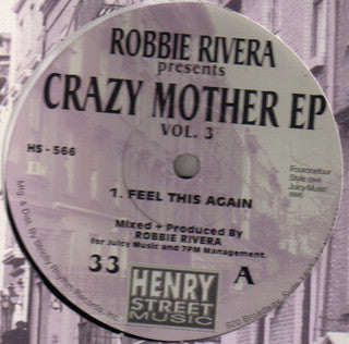 Robbie Rivera - Crazy Mother EP Vol. 3 (12", EP)