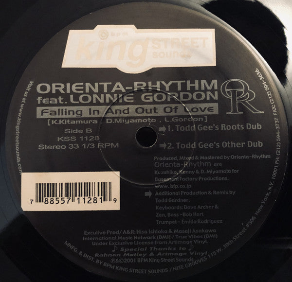 Orienta-Rhythm Feat. Lonnie Gordon - Falling In And Out Of Love (12")