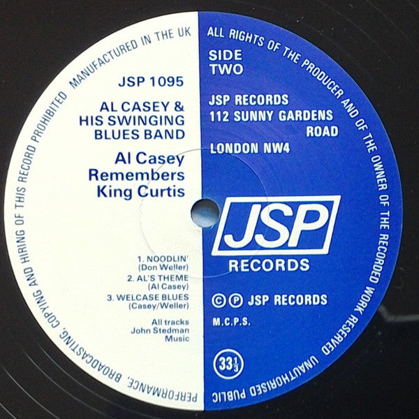 Al Casey - Al Casey Remembers King Curtis (LP)