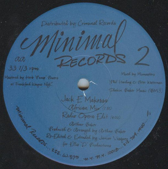 Jack E Makossa - The Opera House (12")