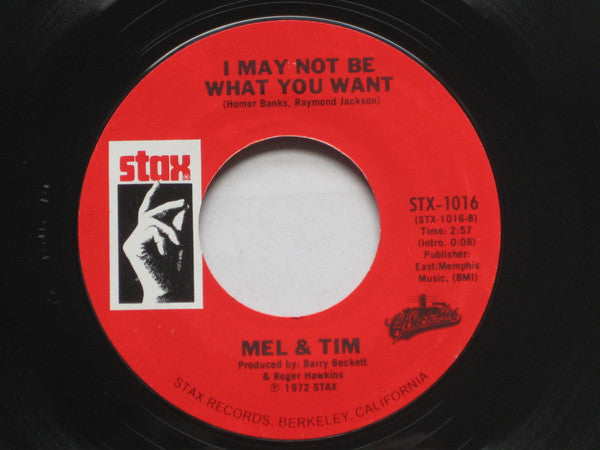 Mel & Tim : Starting All Over Again (7", RE, Sty)