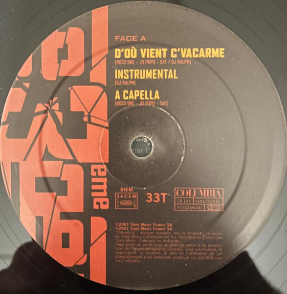 Le 3ème Œil - D'Où Vient C'Vacarme (12")