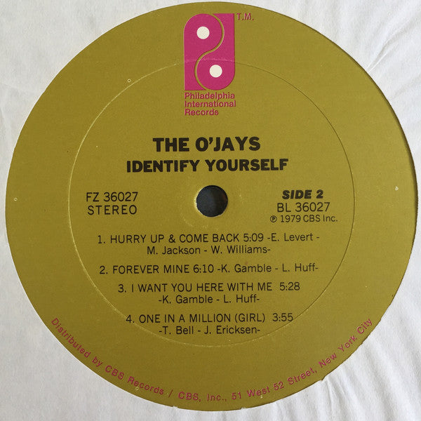 The O'Jays - Identify Yourself (LP, Album, San)