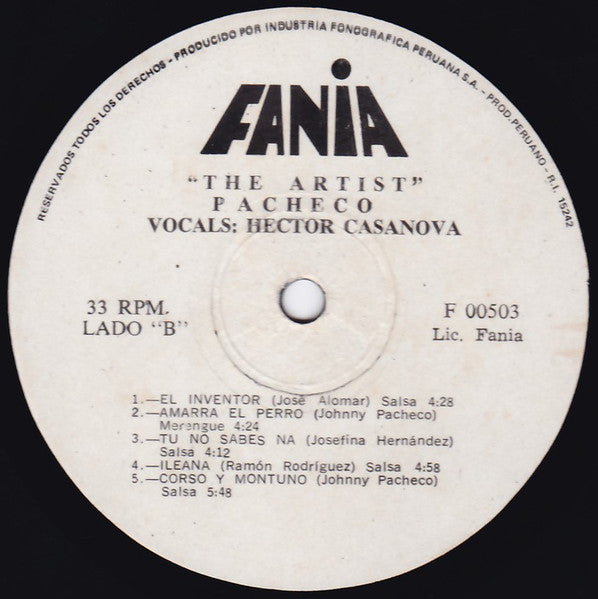 Pacheco* : The Artist (LP, Album)