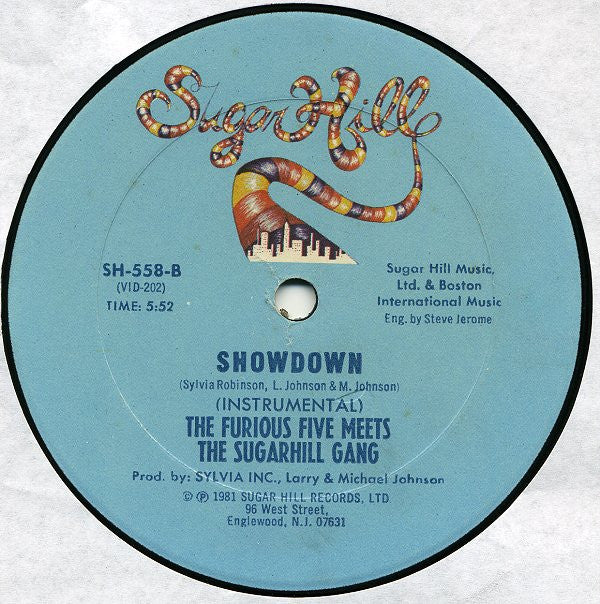 The Furious Five Meets The Sugarhill Gang* - Showdown (12")