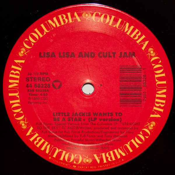 Lisa Lisa & Cult Jam : Little Jackie Wants To Be A Star (12")