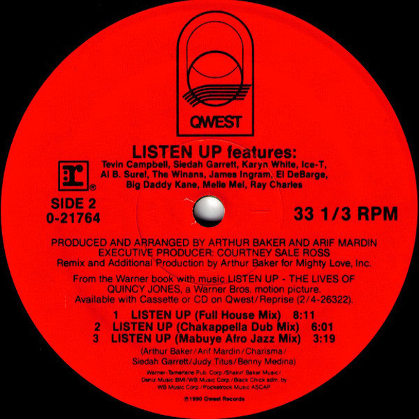 Listen Up - Listen Up (12", Maxi)