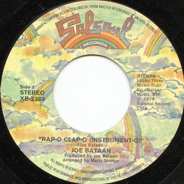Joe Bataan : Rap-O Clap-O (7", Single)