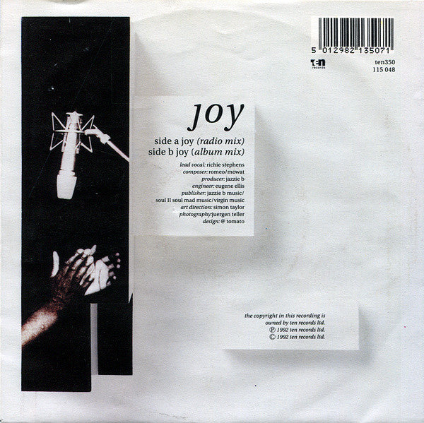 Soul II Soul : Joy (7", Single)