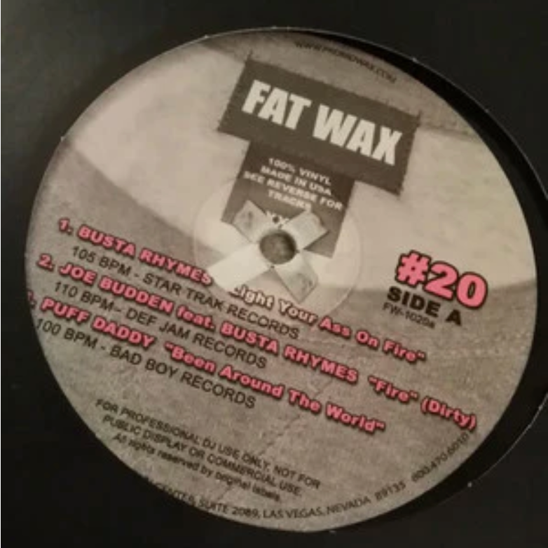 Various - Fat Wax #20 (12", Comp, Promo)