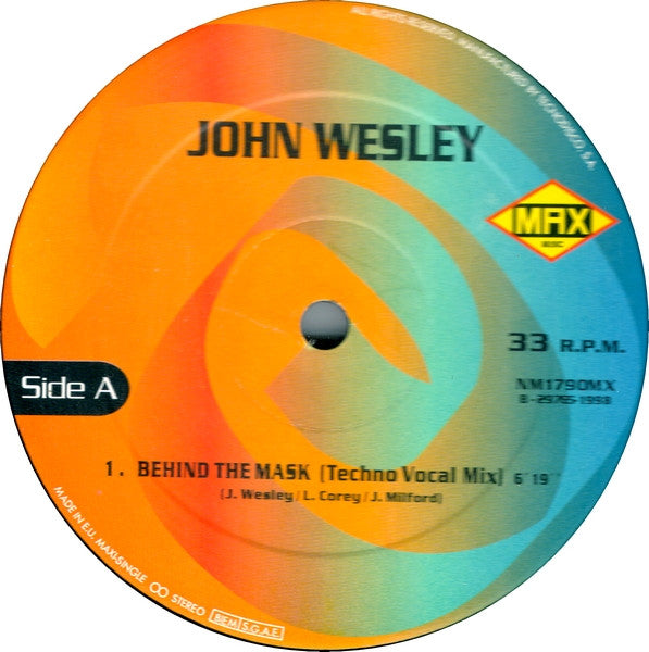 John Wesley - Behind The Mask (12", Maxi)