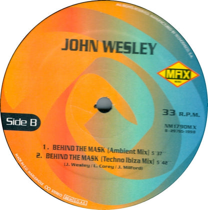 John Wesley - Behind The Mask (12", Maxi)