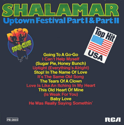 Shalamar : Uptown Festival Part I & Part II (7", Single)