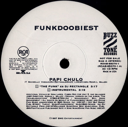 Funkdoobiest : Papi Chulo (12", Promo)