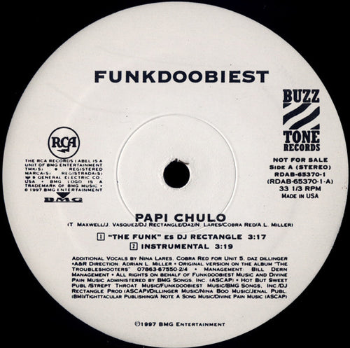 Funkdoobiest : Papi Chulo (12", Promo)