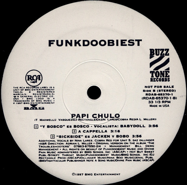 Funkdoobiest : Papi Chulo (12", Promo)