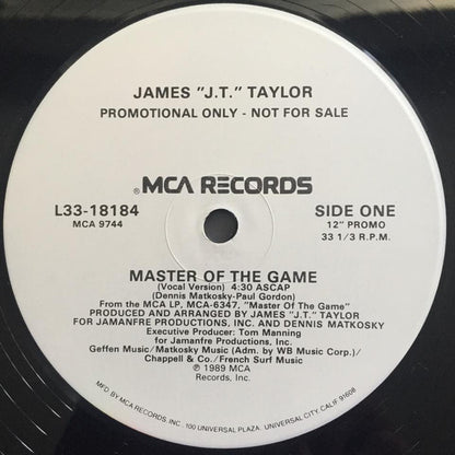 James "J.T." Taylor* - Master Of The Game (12", Promo)