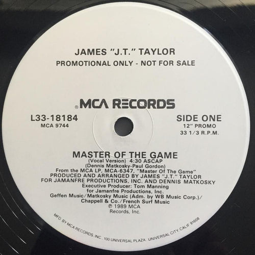 James "J.T." Taylor* - Master Of The Game (12", Promo)