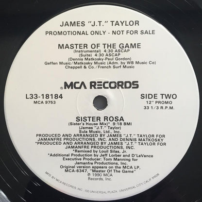 James "J.T." Taylor* - Master Of The Game (12", Promo)