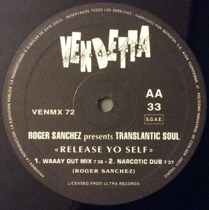 Roger Sanchez Presents Translantic Soul* : Release Yo Self (12")