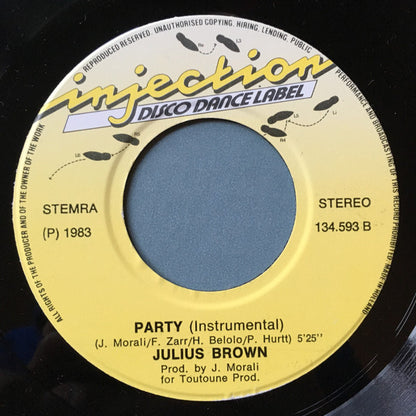 Julius Brown : Party (7", Single)