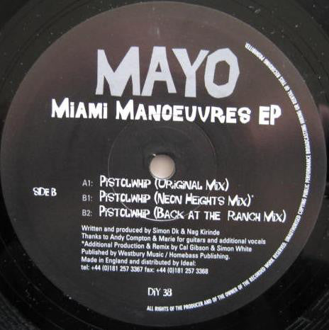 Mayo : Miami Manoeuvres EP (12", EP)