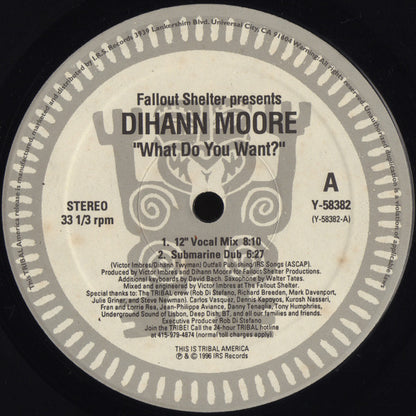 Fallout Shelter Featuring Dihann Moore : What Do You Want? (12")
