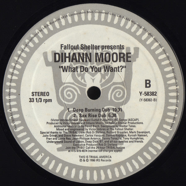 Fallout Shelter Featuring Dihann Moore : What Do You Want? (12")