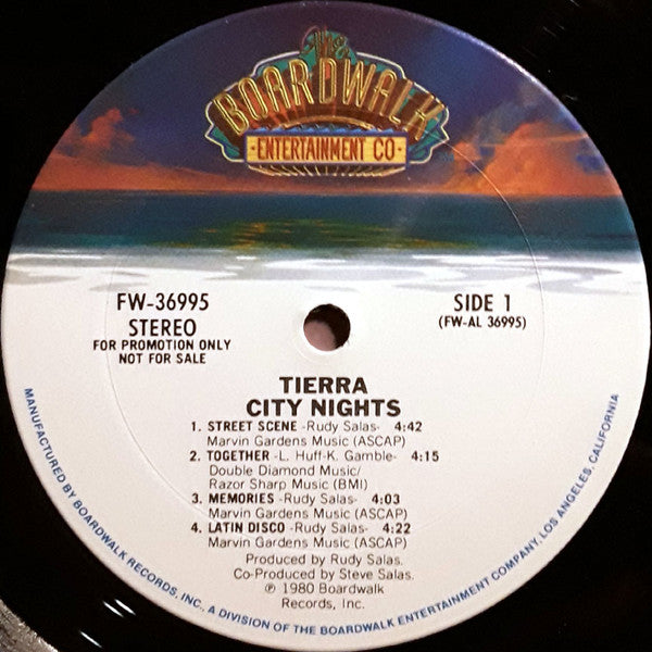 Tierra : City Nights (LP, Album, Promo, Pit)