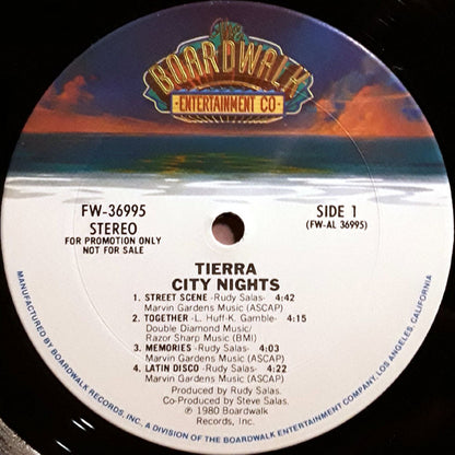 Tierra : City Nights (LP, Album, Promo, Pit)