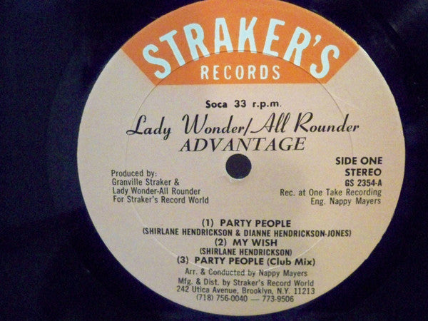 All Rounder And Lady Wonder : Advantage (LP, Album)