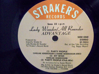 All Rounder And Lady Wonder : Advantage (LP, Album)