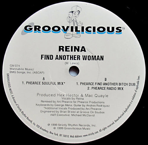 Reina : Find Another Woman (12")