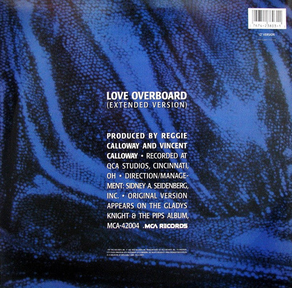 Gladys Knight And The Pips - Love Overboard (Extended Version) (12", Glo)
