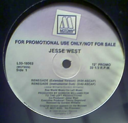 Jesse West : Renegade (12", Promo)