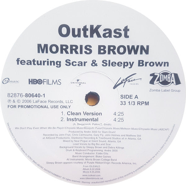 OutKast : Morris Brown (12", Promo)