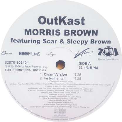 OutKast : Morris Brown (12", Promo)