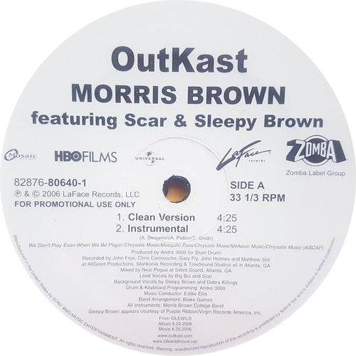 OutKast : Morris Brown (12", Promo)