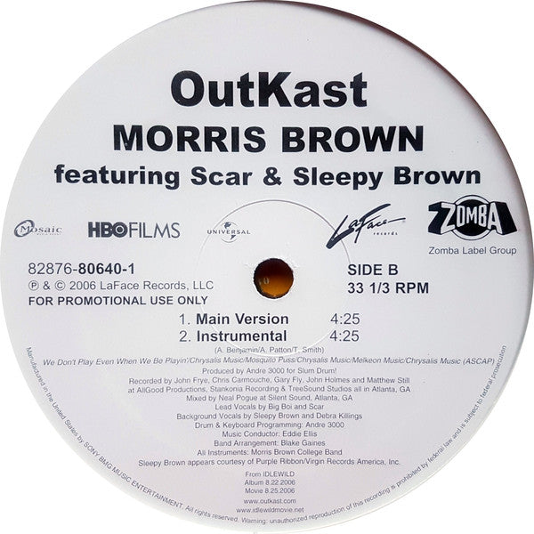 OutKast : Morris Brown (12", Promo)