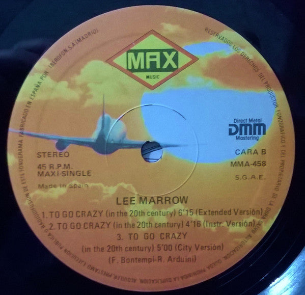 Lee Marrow - To Go Crazy (In The 20th Century) (12", Maxi)