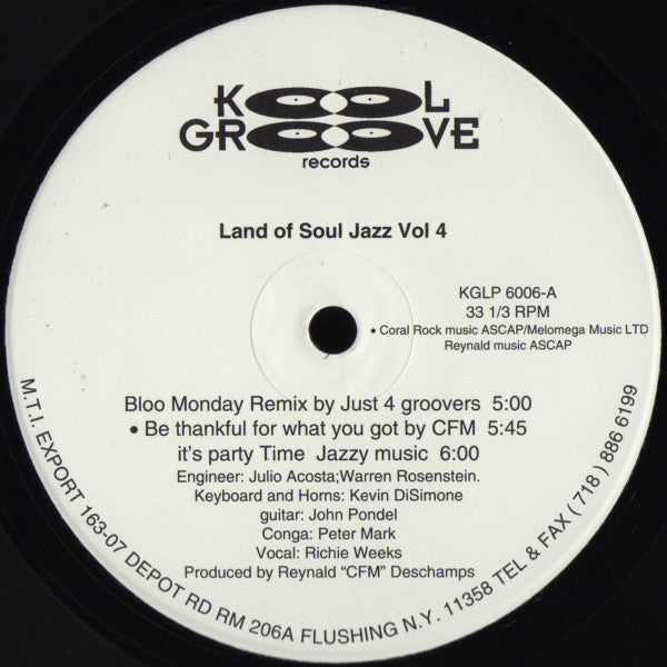 Various : Land Of Soul Jazz (Volume 4) (LP, Album, Ltd)