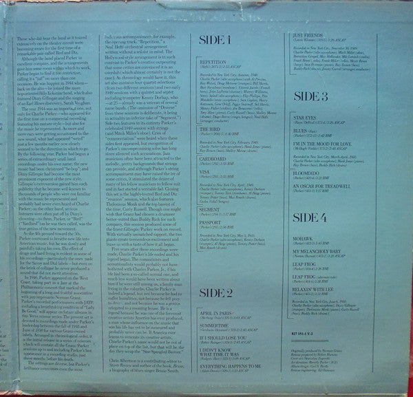 Charlie Parker - The Verve Years (1948-50) (2xLP, Comp, 53 )