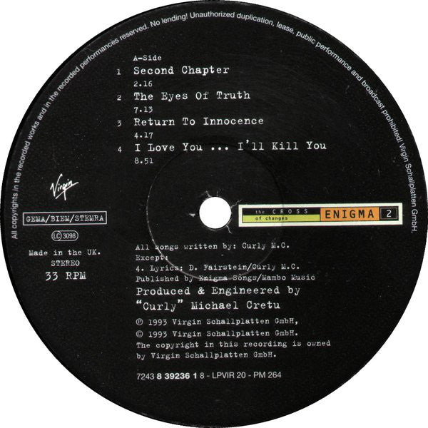 Enigma - The Cross Of Changes (LP, Album)