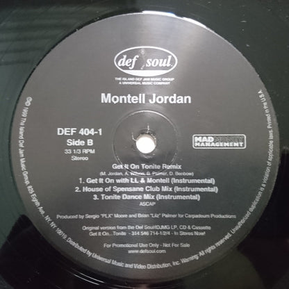 Montell Jordan - Get It On Tonite (Remix) (12", Promo)