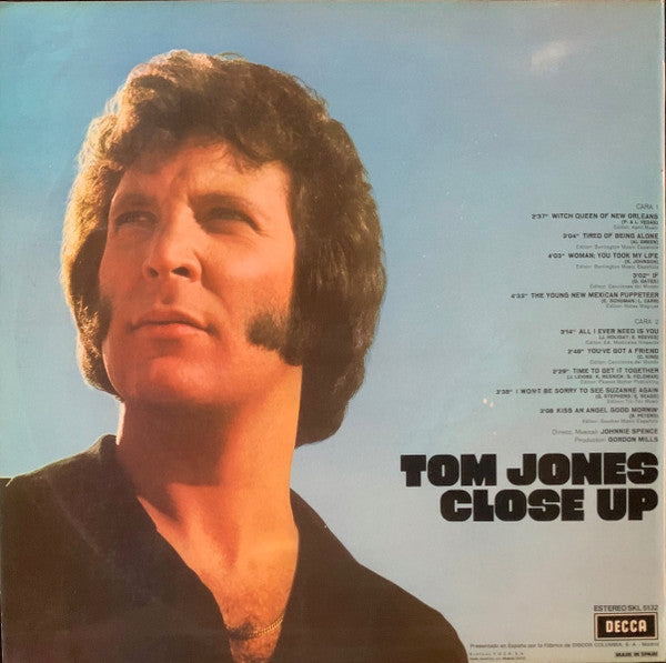 Tom Jones : Close Up (LP, Album)