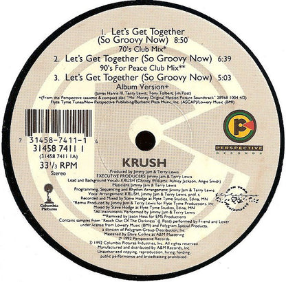 Krush  - Let's Get Together (So Groovy Now) (12")